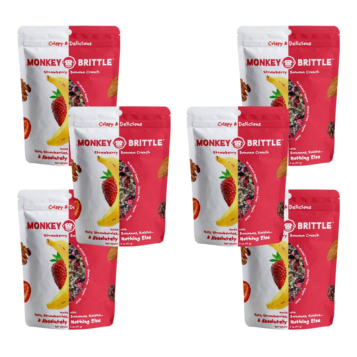 Monkey Brittle Strawberry Banana Crunch