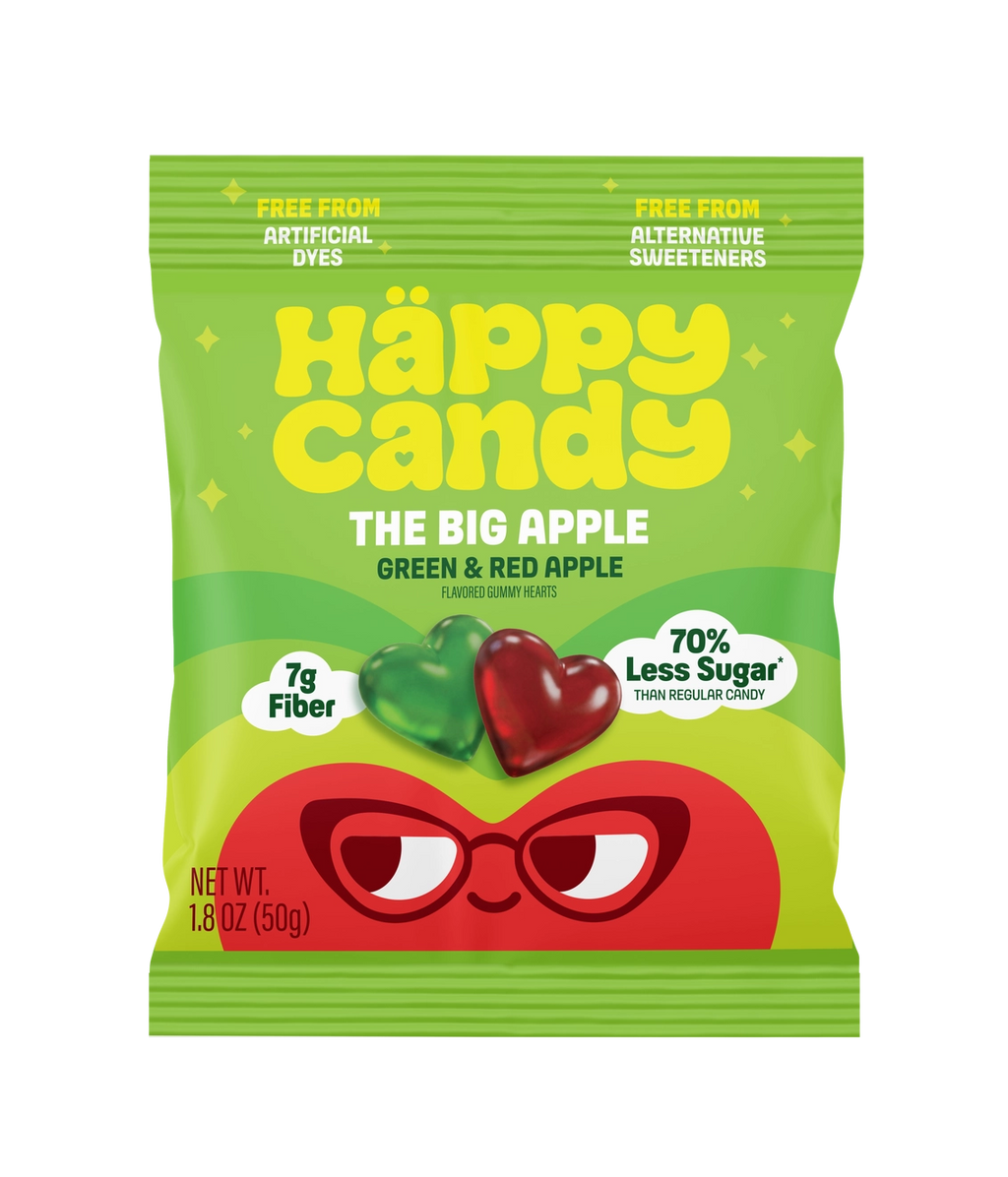 Happy Candy - Gummy Hearts - Big Apple 1.8 oz