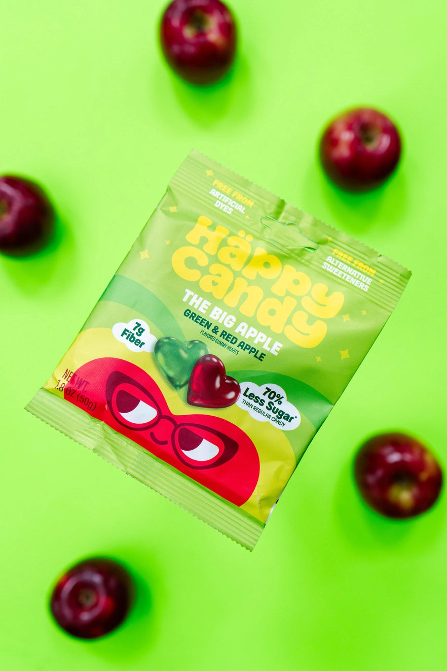 Happy Candy - Gummy Hearts - Big Apple 1.8 oz