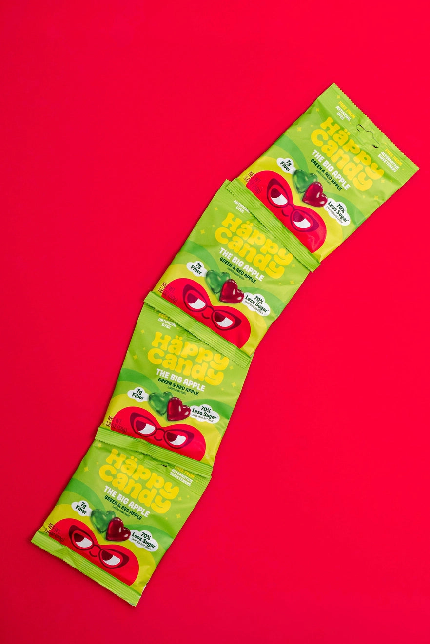 Happy Candy - Gummy Hearts - Big Apple 1.8 oz