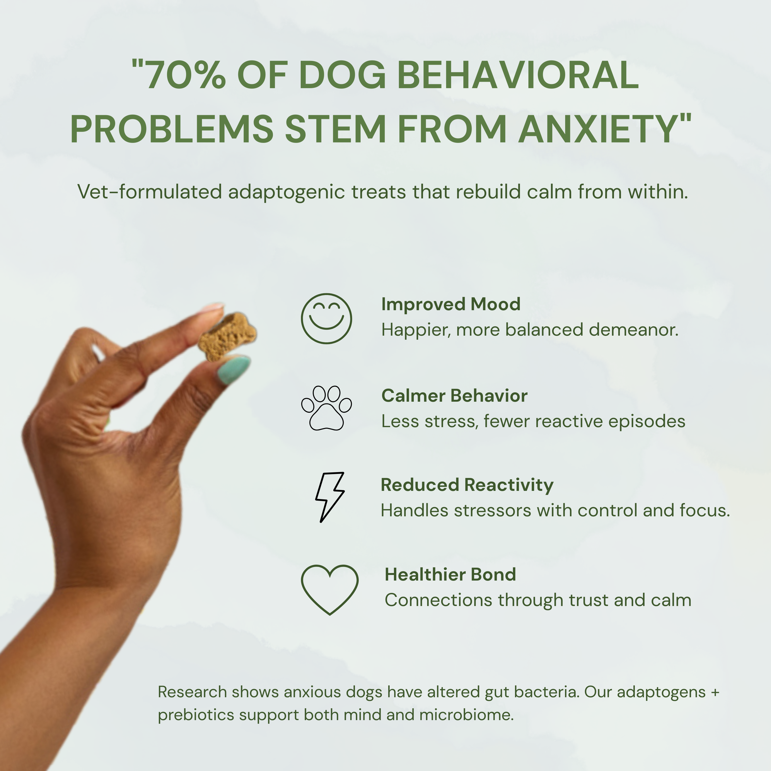 Botanical Bones - Balance + Calm Cookies - All Natural, Organic Dog Treats 5oz