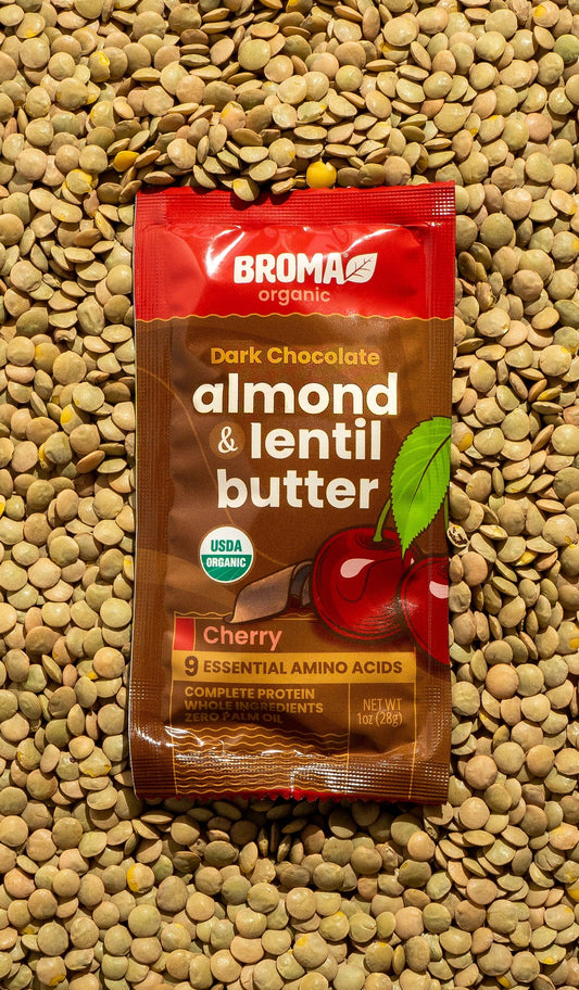 Broma - Dark Chocolate Cherry Almond + Lentil Butter