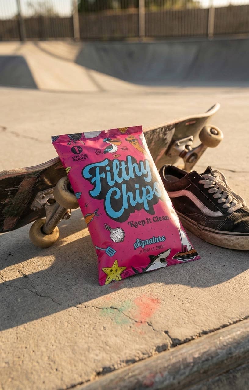Filthy Chips Kettle Potato Chips made with Avocado Oil, Signature Lil Heat Lil Sweet 2oz