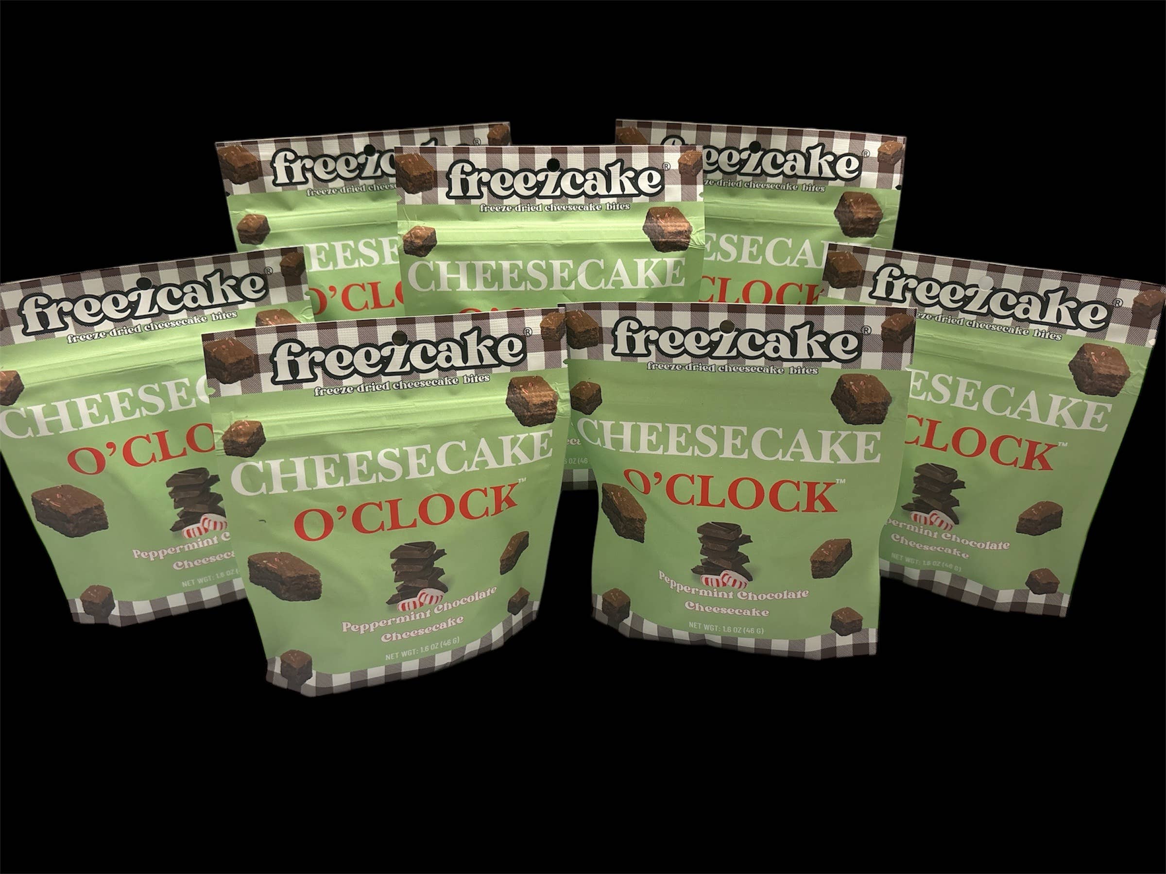 Chocolate Peppermint Freeze-Dried Cheesecake Bites