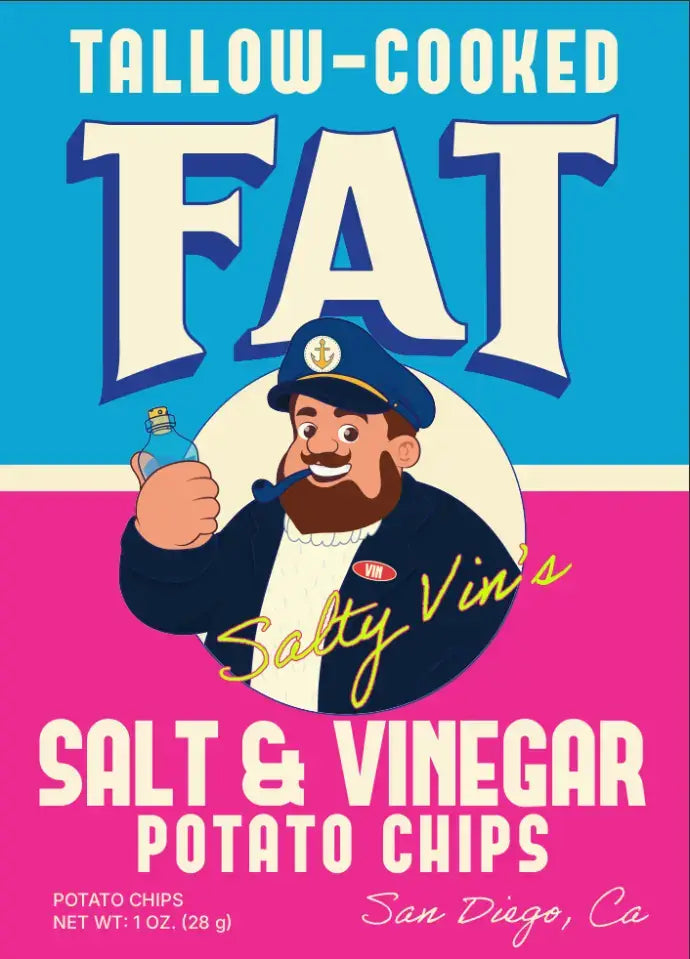 FAT Chips Salty Vin’s Salt & Vinegar 1oz
