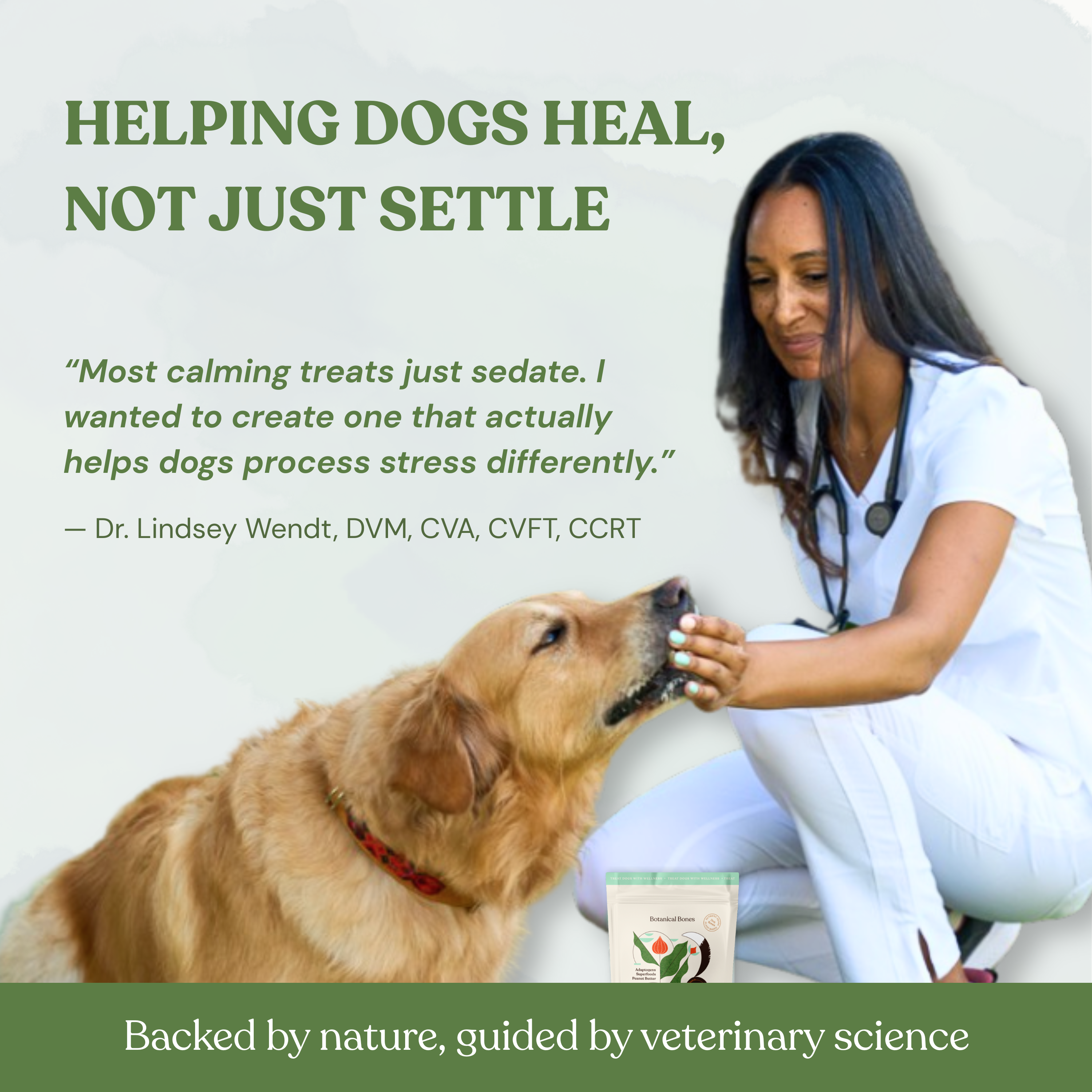 Botanical Bones - Balance + Calm Cookies - All Natural, Organic Dog Treats 5oz