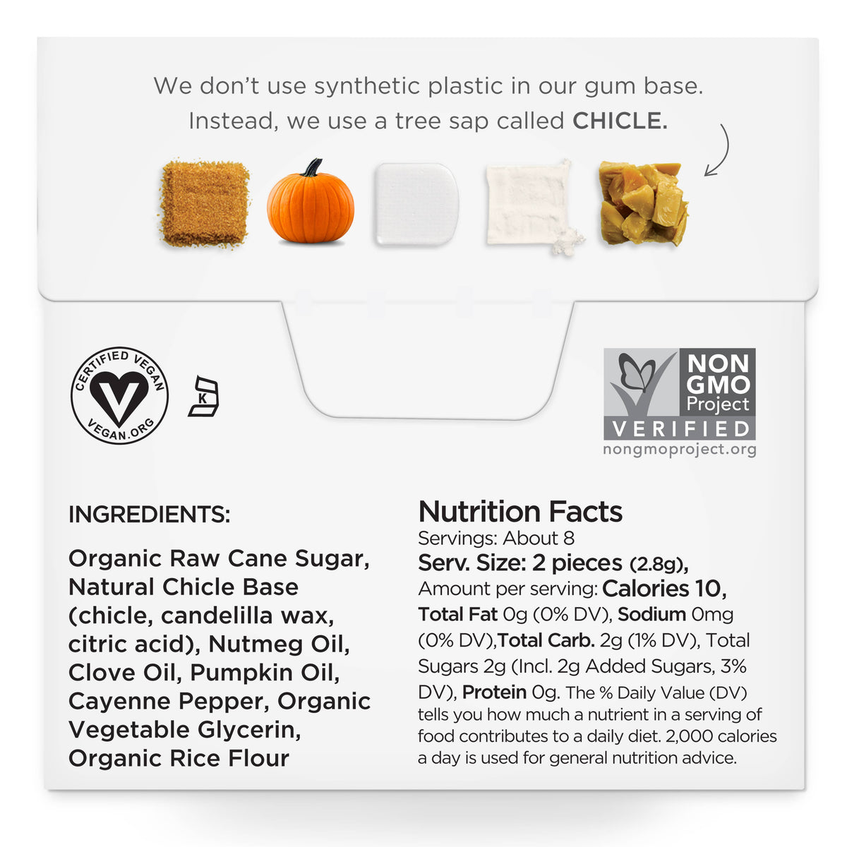 Simply Gum - Pumpkin Spice Chewing Gum -15 pack