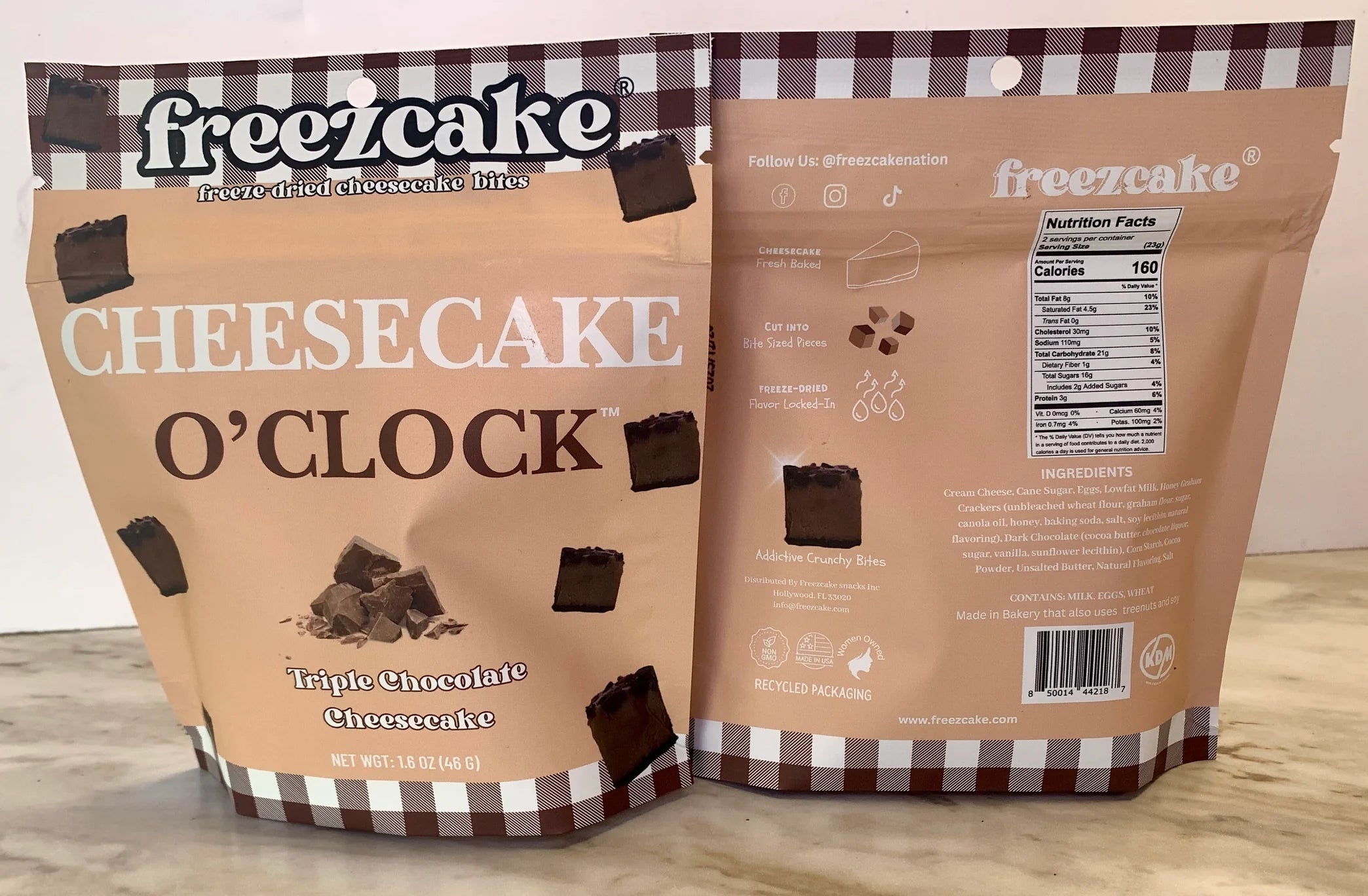 Freezcake -  Freeze-Dried Triple Chocolate Cheesecake Bites