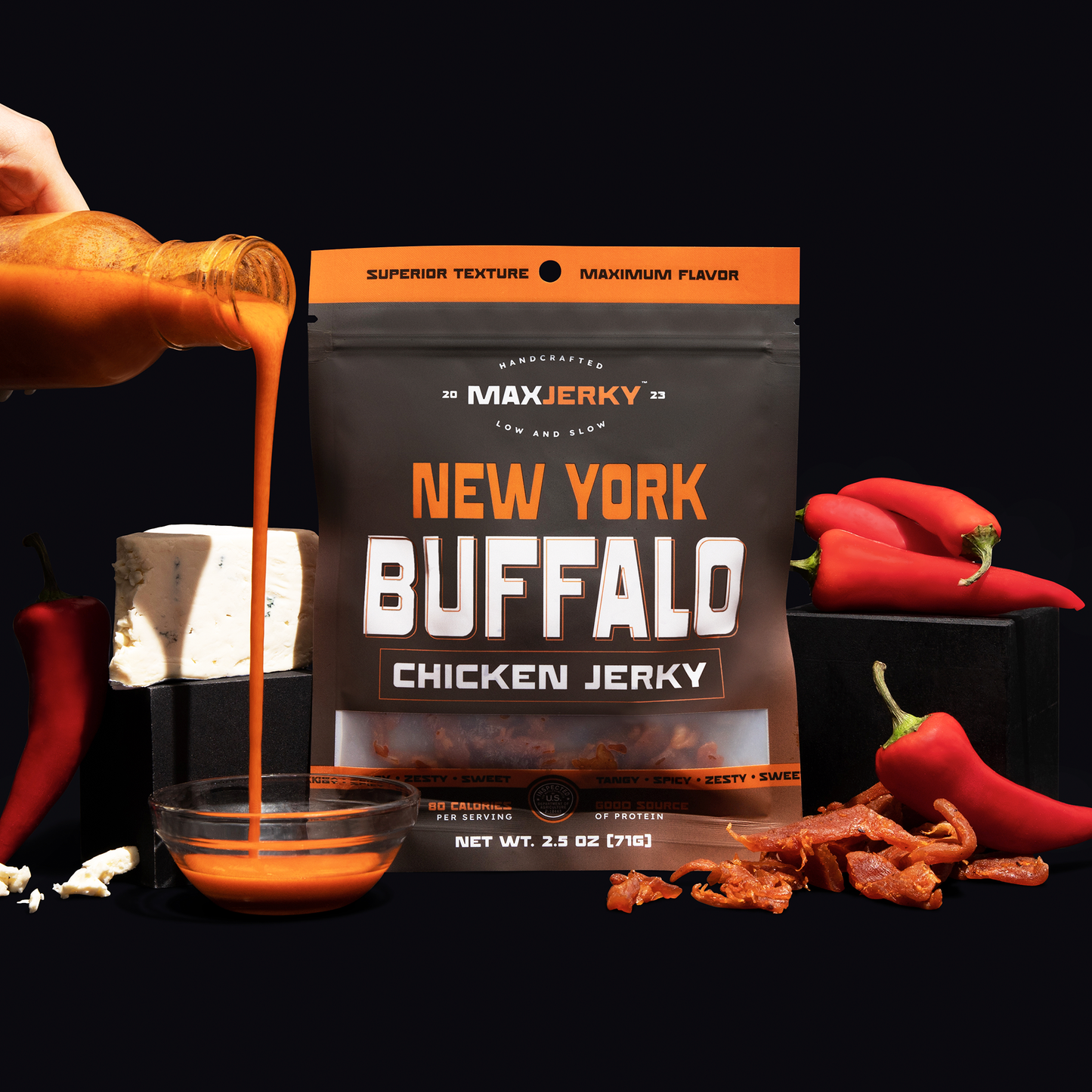 MaxJerky - New York Buffalo Chicken Jerky