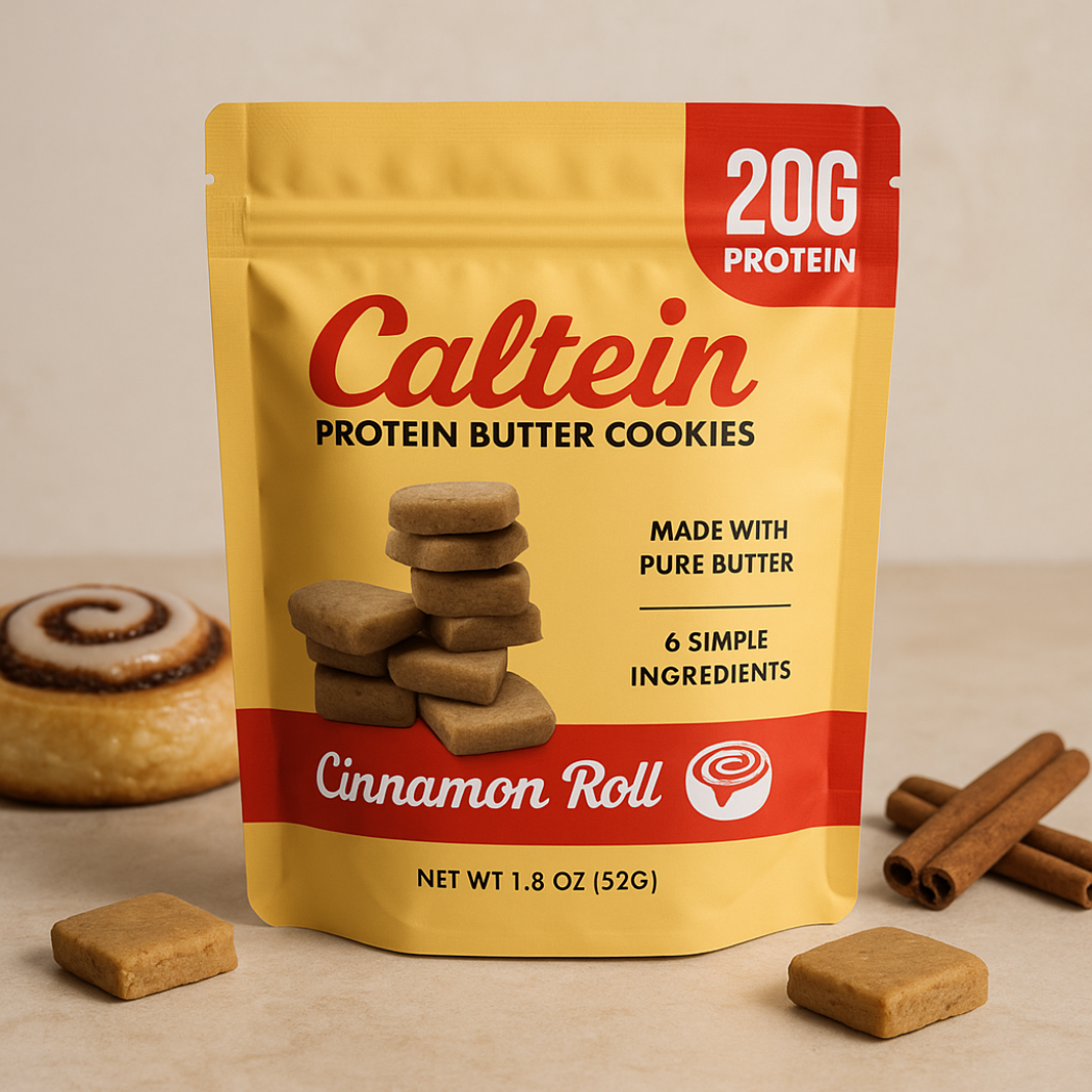 CalteinCinnamon Roll Protein Cookies | High Protein | Clean Label Snack