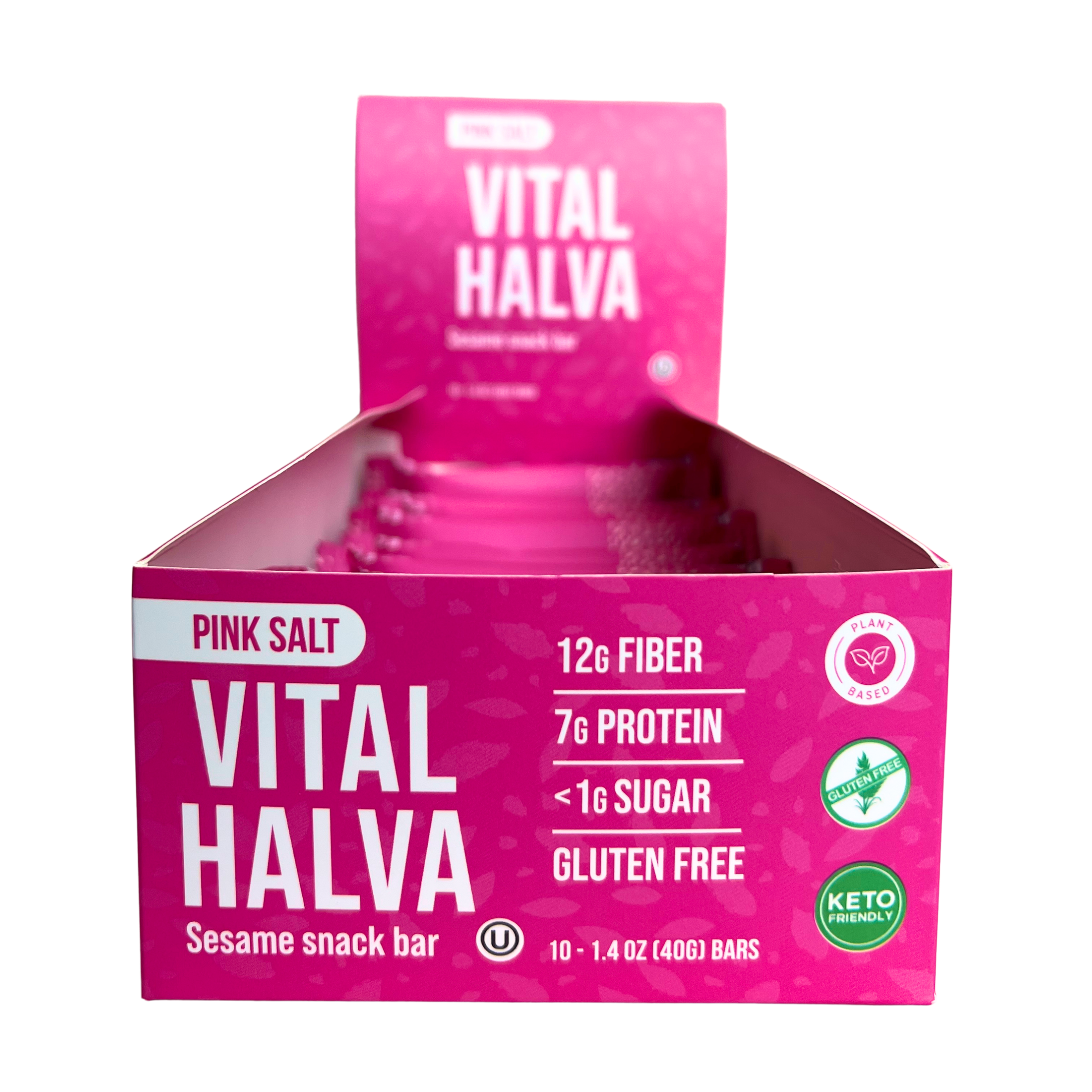 Vital Halva - Gut-Friendly Sesame Bar, Pink Salt, 1.4oz
