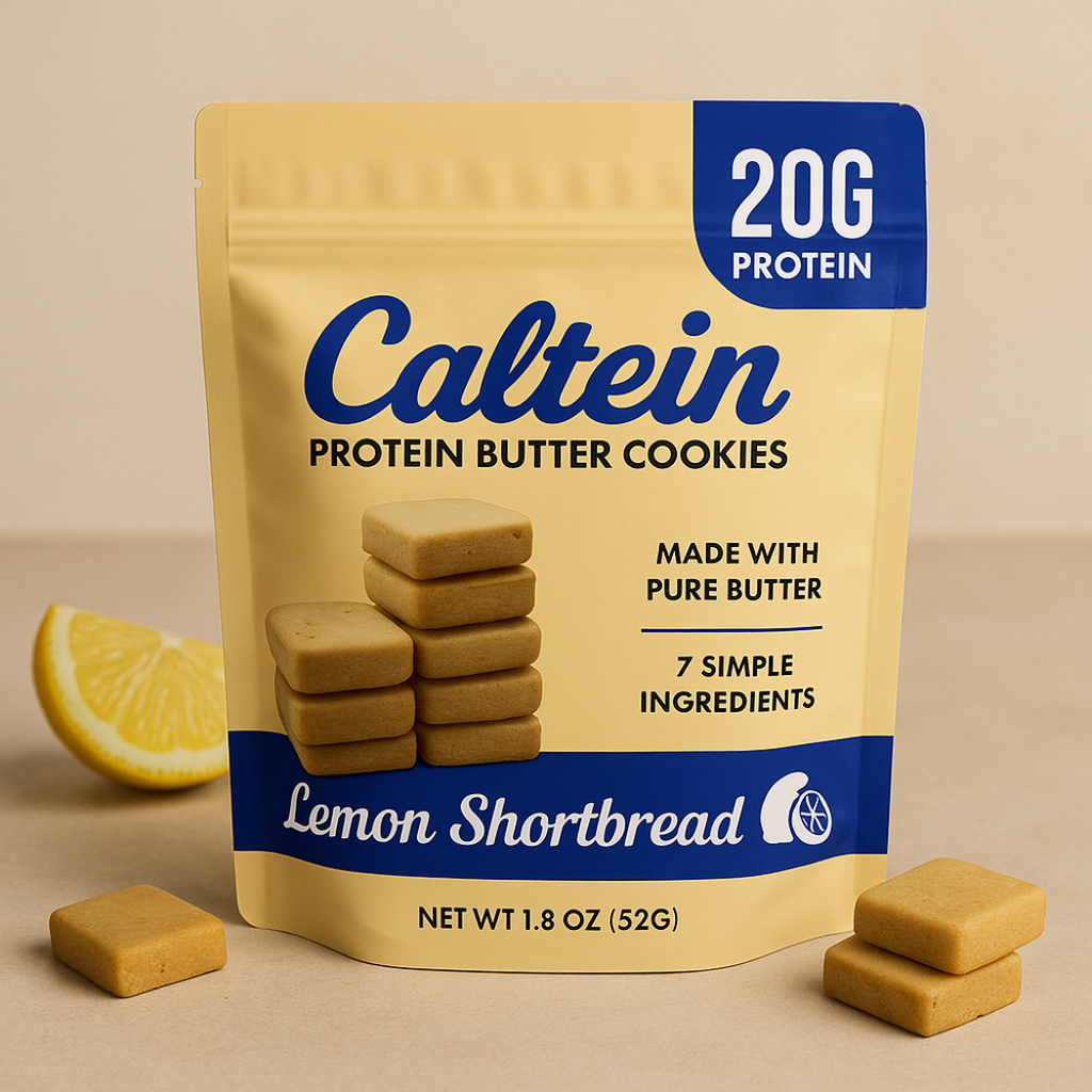 Lemon Shortbread Cookies | High Protein Snack | Clean Label