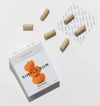 Simply Gum - Pumpkin Spice Chewing Gum -15 pack