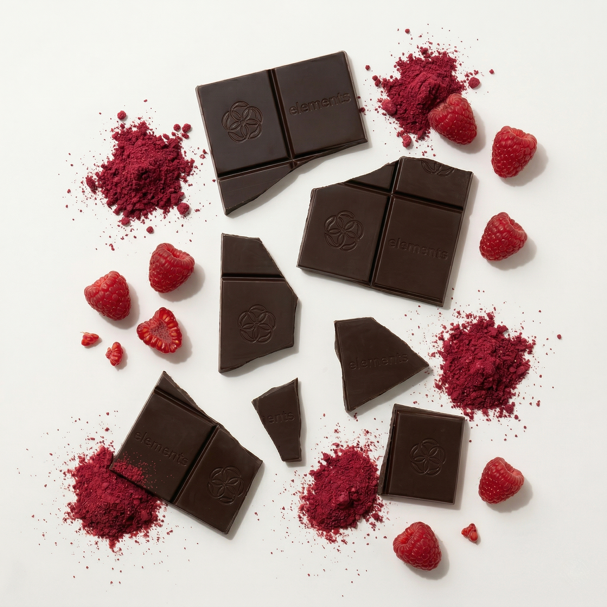 Elements - Raspberry Dark Chocolate Bar | Vegan Organic 1.8oz