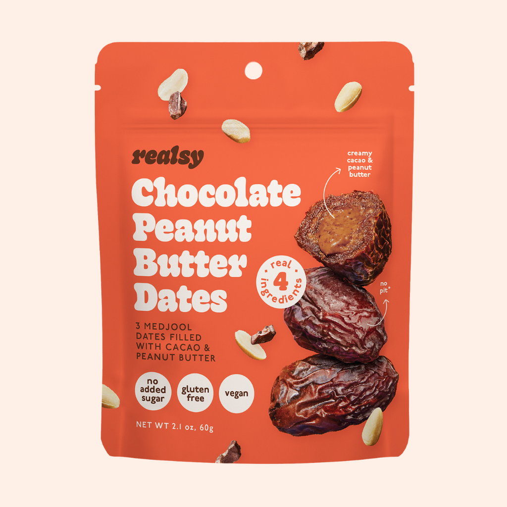 Realsy Chocolate Peanut Butter-Filled Medjool Dates 2.1 oz