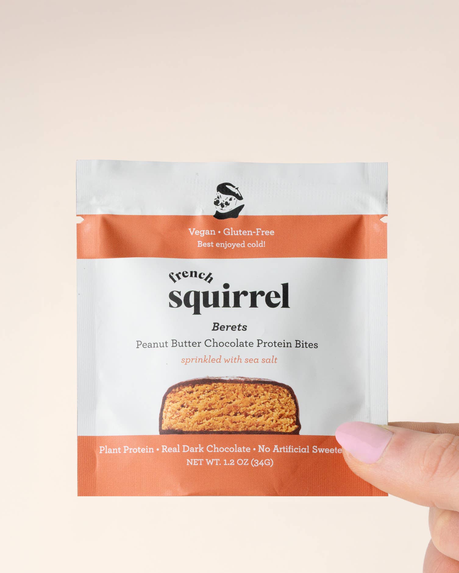 French Squirrel Berets Peanut Butter Chocolate Protein Bites