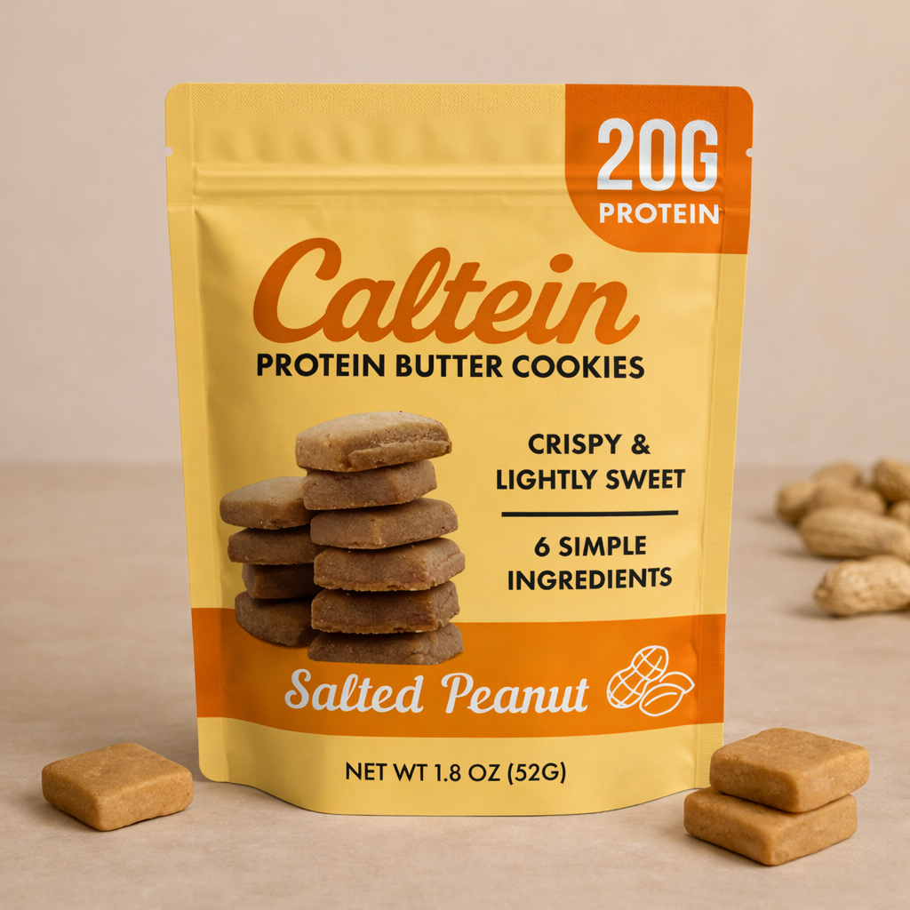 Caltein - Salted Peanut Cookies | High Protein | Clean Label Snack 1.8oz