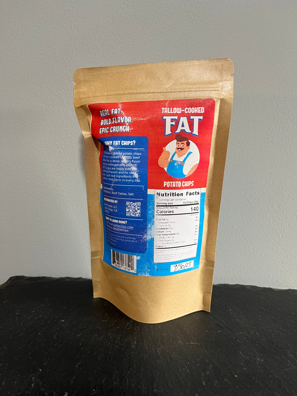 FAT Chips Classic Tallow Cooked 1oz