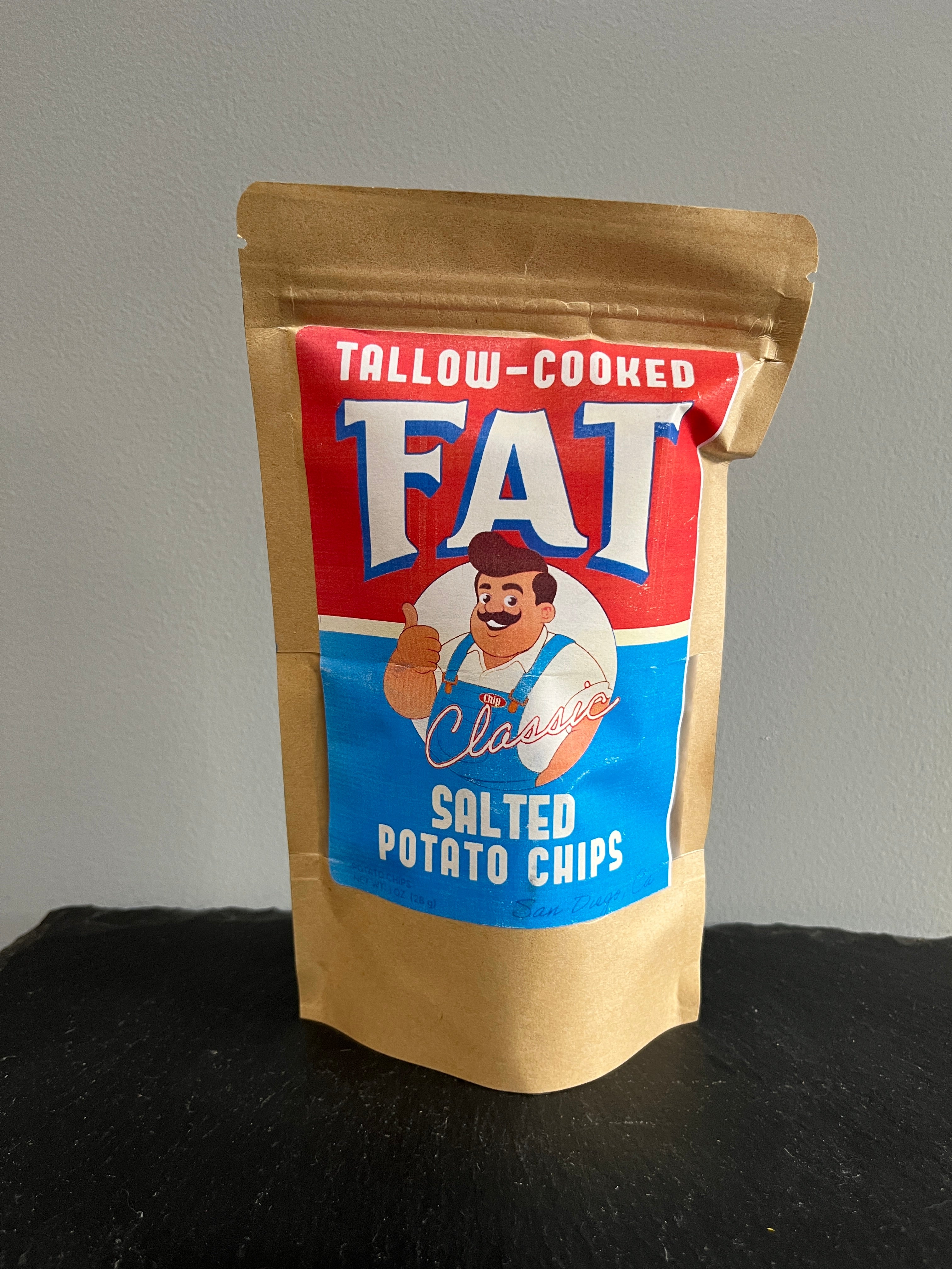 FAT Chips Classic Tallow Cooked 1oz