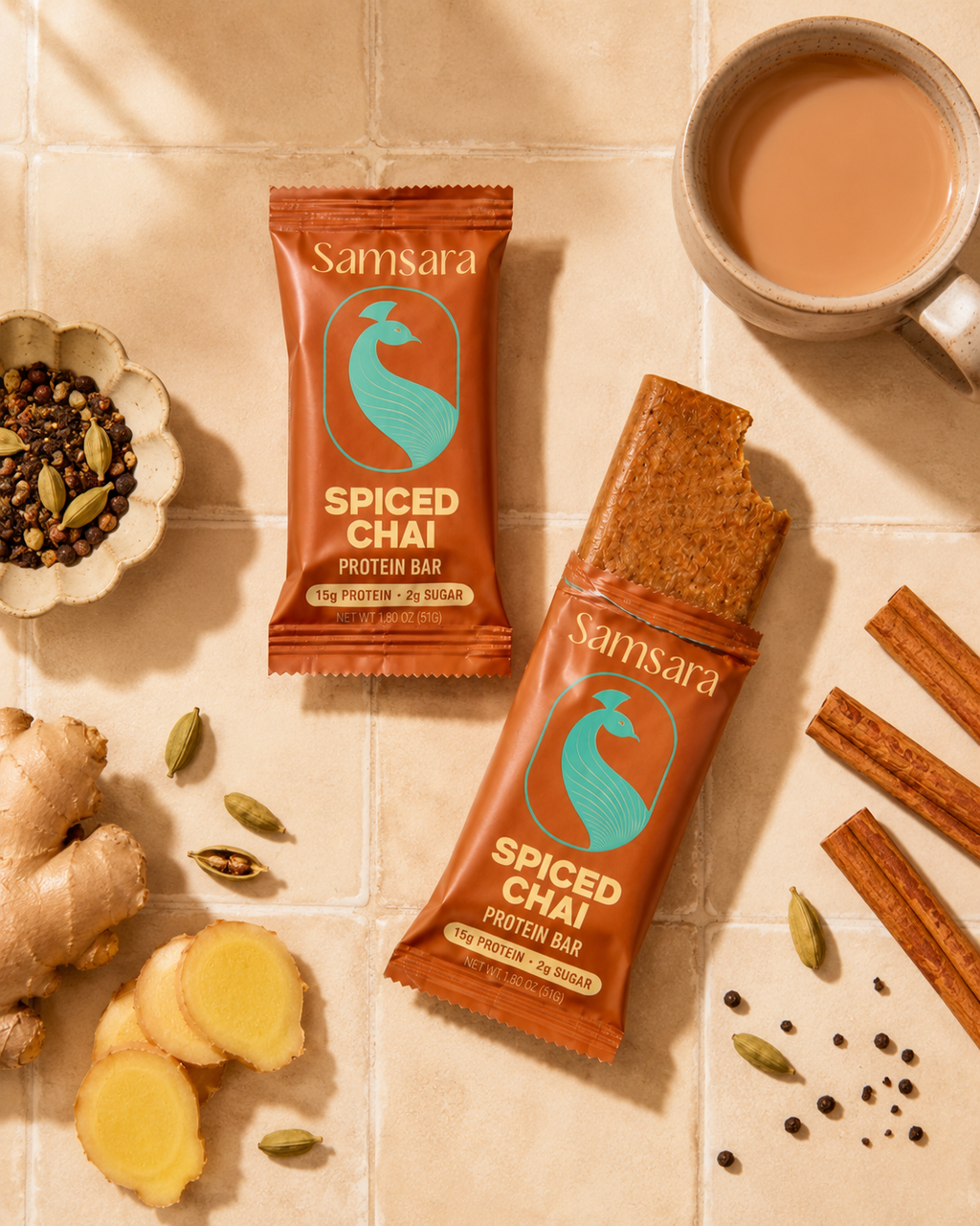 Samsāra - Spiced Chai Protein Bar 1.5oz