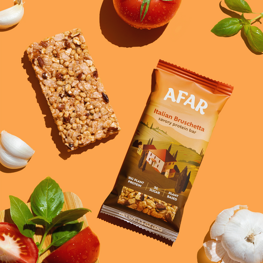 Afar Foods - Savory Protein Bar - Italian Bruschetta Flavor