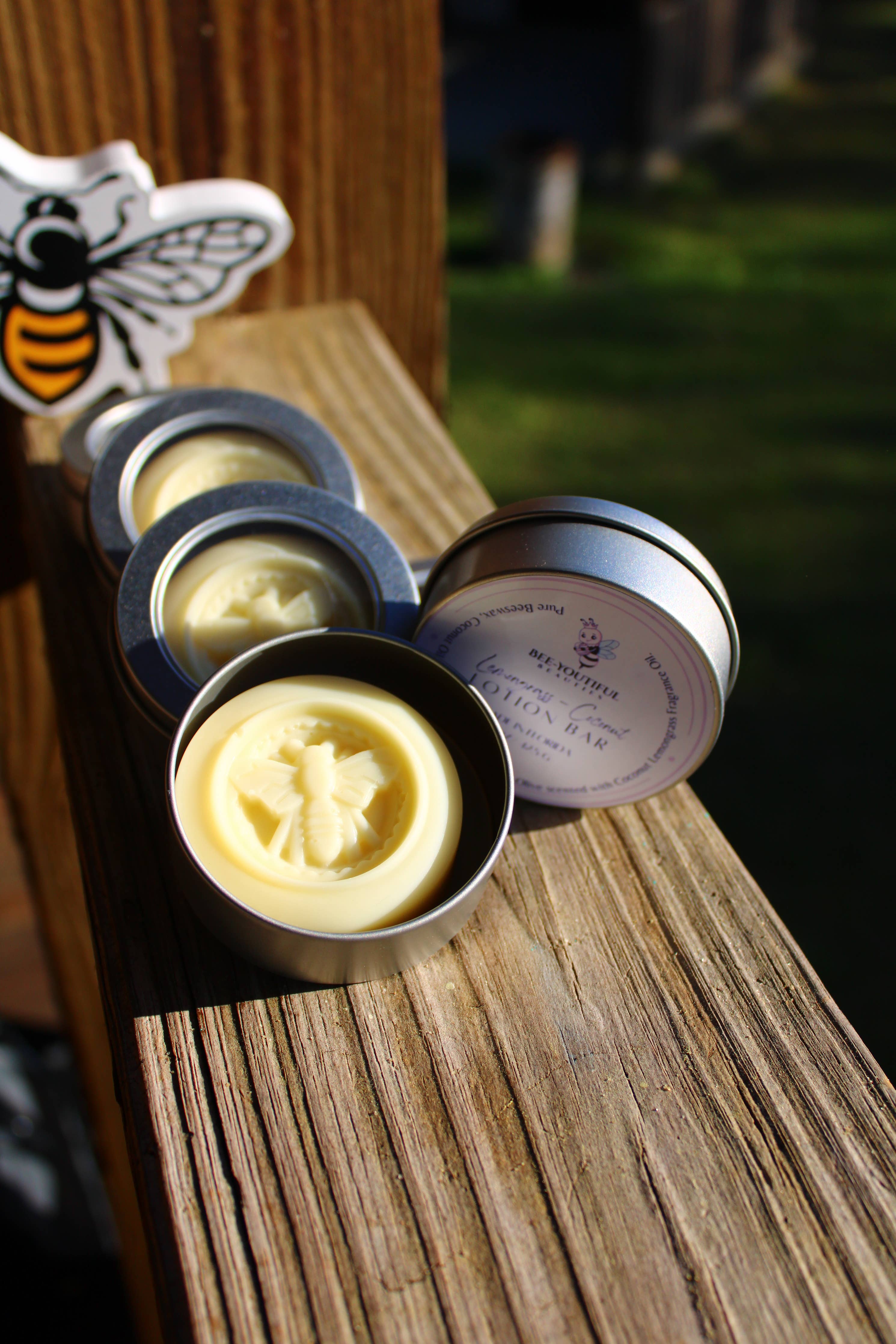 Bee-Youtiful Beauties - Beeswax Lotion Bar - Trial Size .5oz - Raspberry Dream