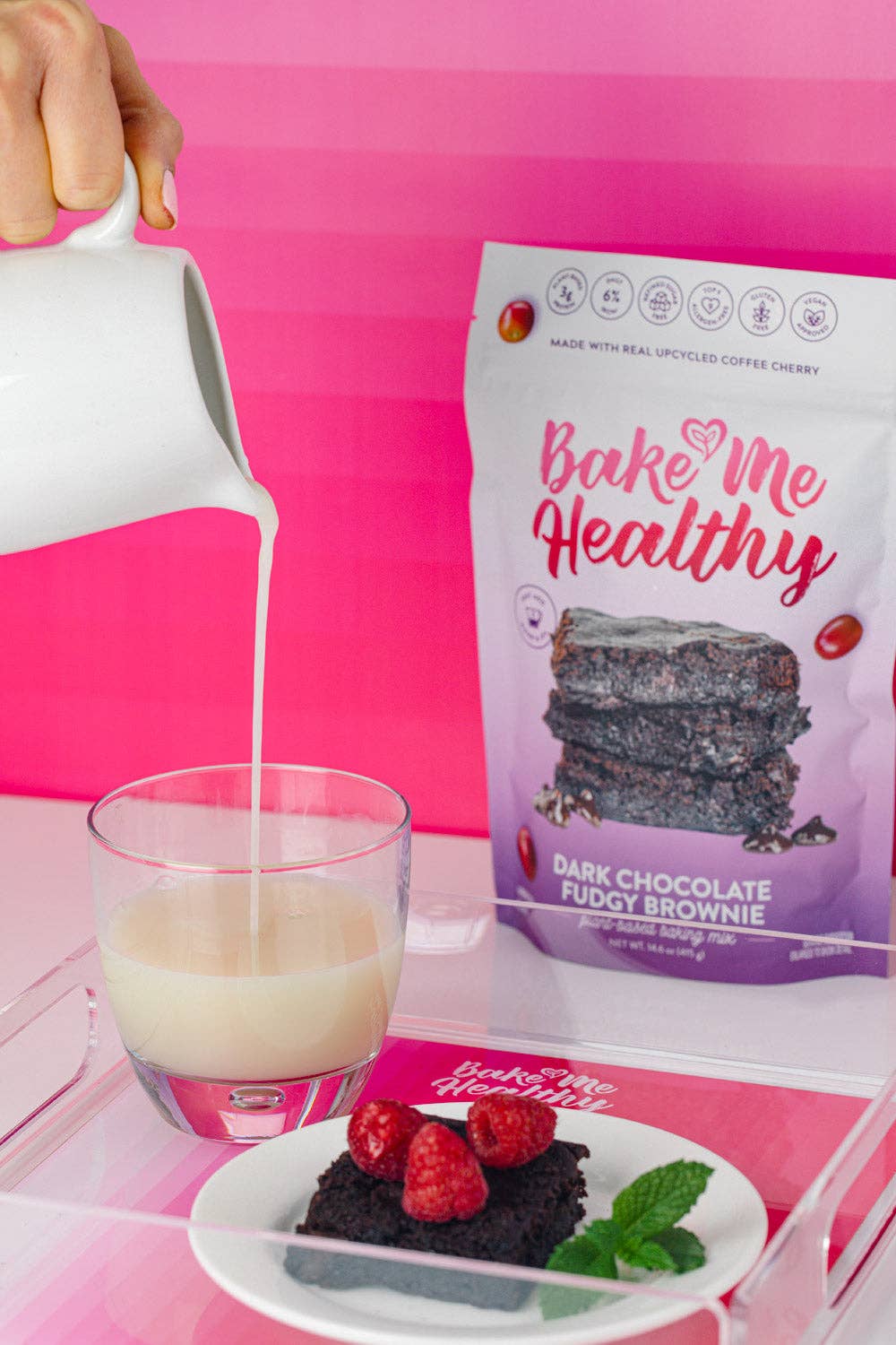 Bake Me Healthy - Dark Chocolate Fudgy Brownie Plant-Based Baking Mix