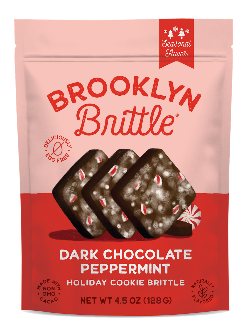 Brooklyn Brittle Dark Chocolate Peppermint Italian Cookie Brittle