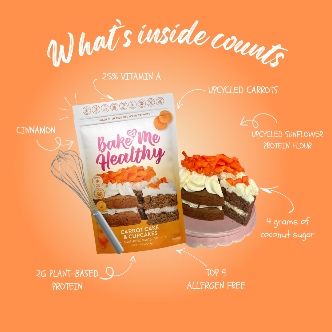 Bake Me Healthy - Carrot Cake & Cupcakes Plant-Based Baking Mix
