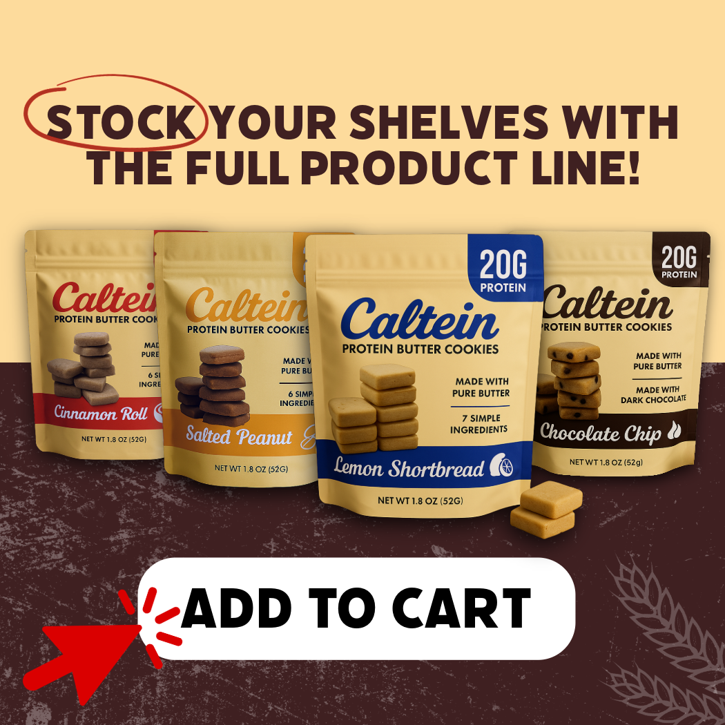 Caltein Chocolate Chip Protein Cookies | High Protein | Clean Label Snack