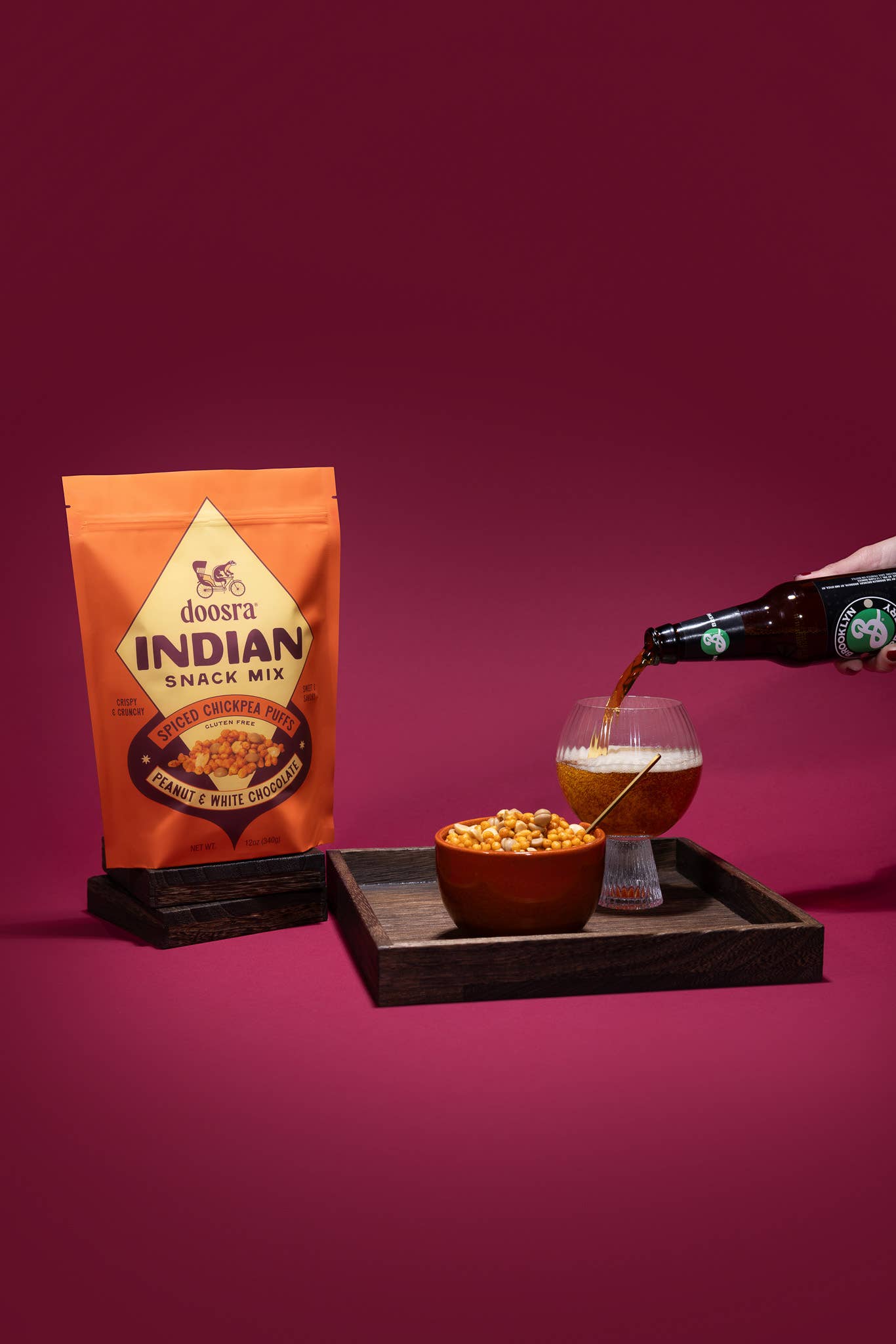 Doosra Indian Snack Mix - Peanut & White Chocolate (4oz)