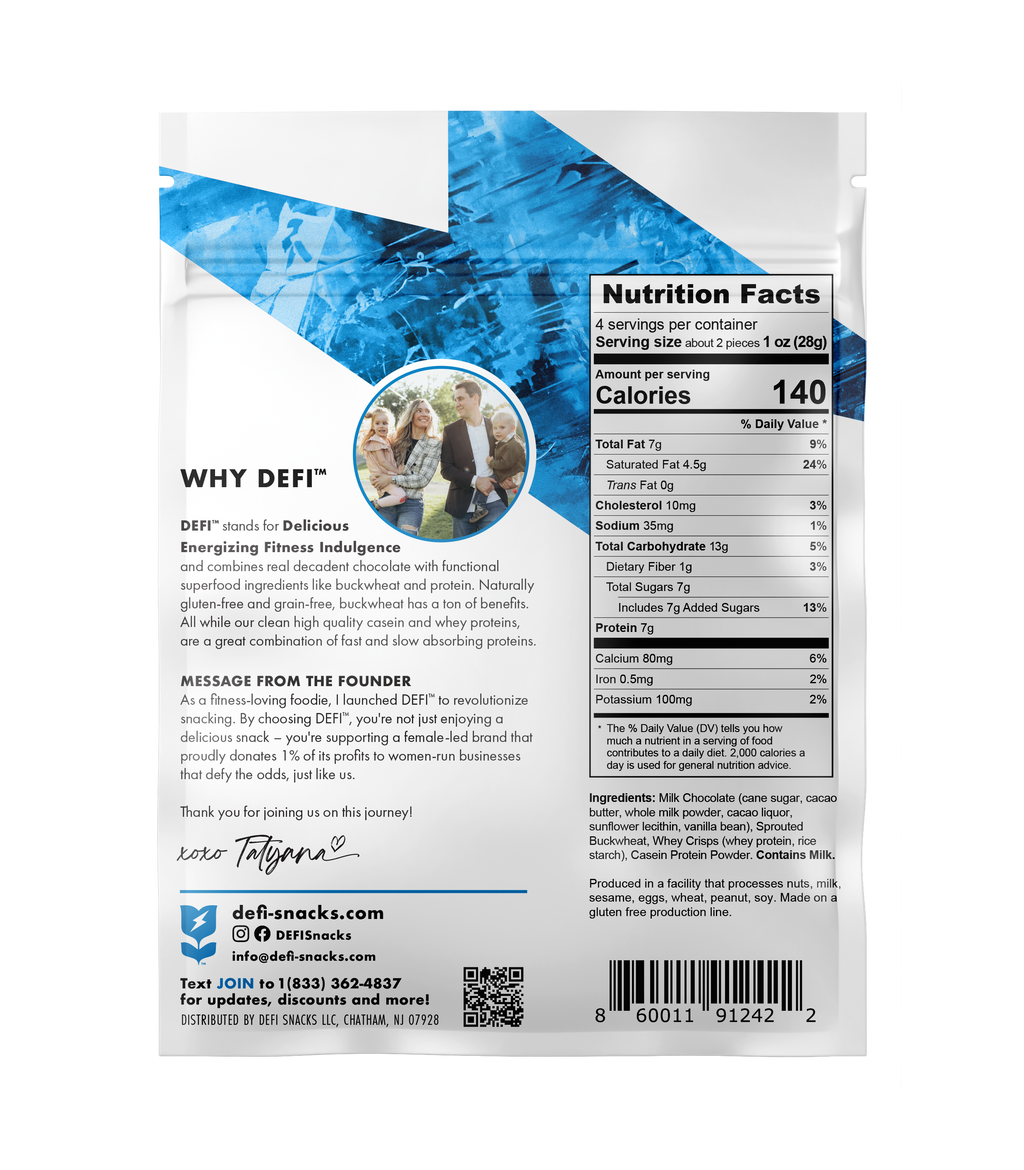 DEFI Milk Chocolate Crispy Superfood Bite 4oz