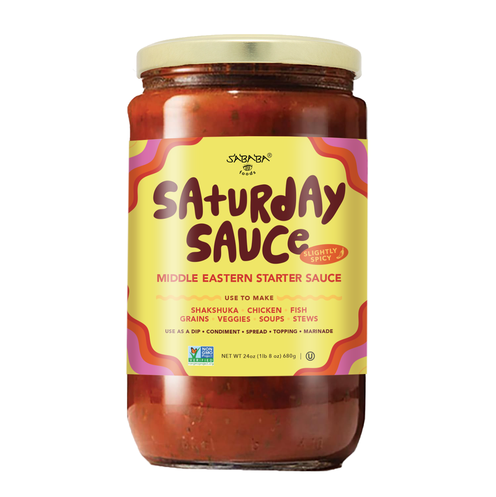 Sababa Foods Saturday Sauce (Slightly Spicy)- 24 oz.