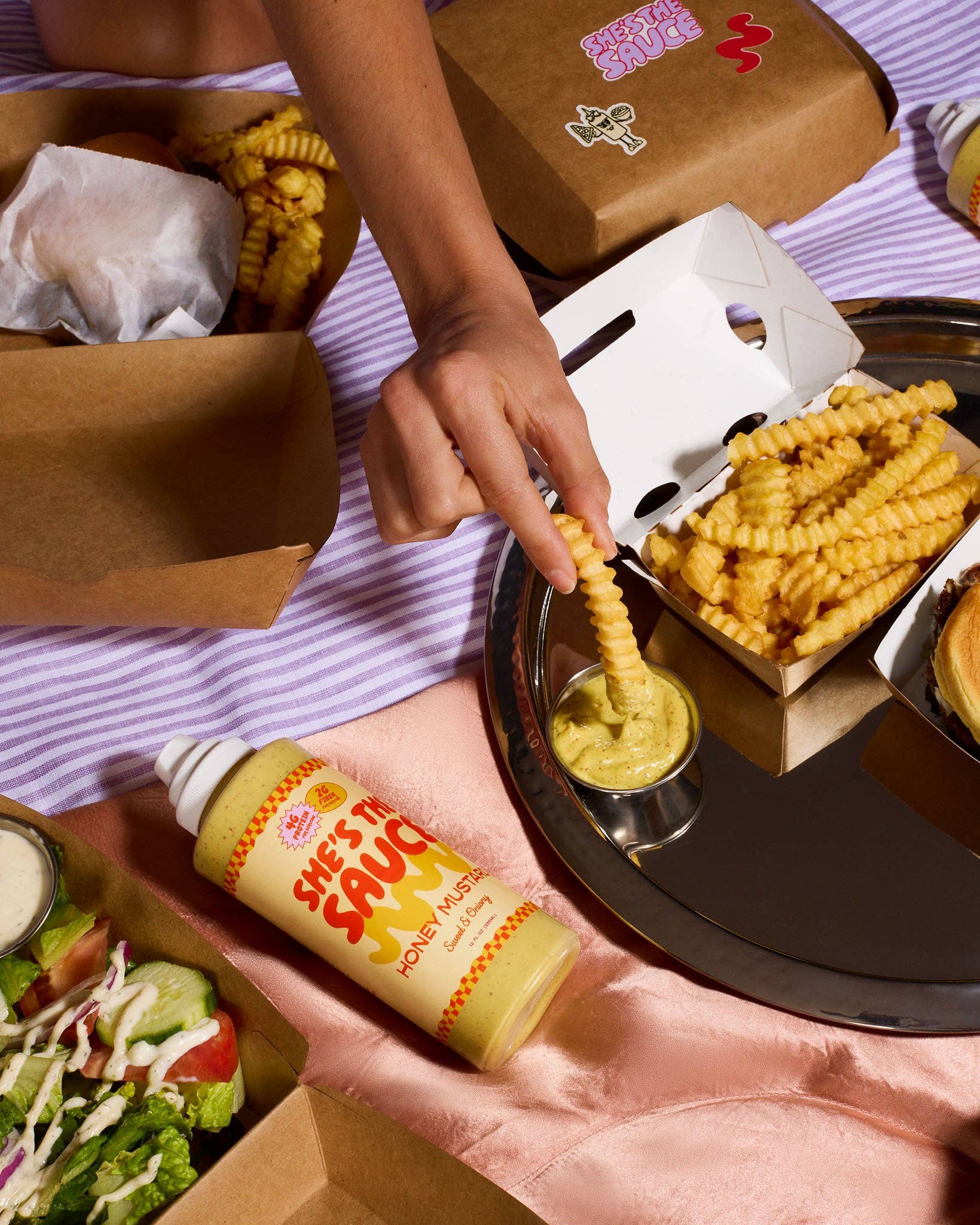 She’s the Sauce Honey Mustard – Protein & Fiber Packed Sauce 12oz