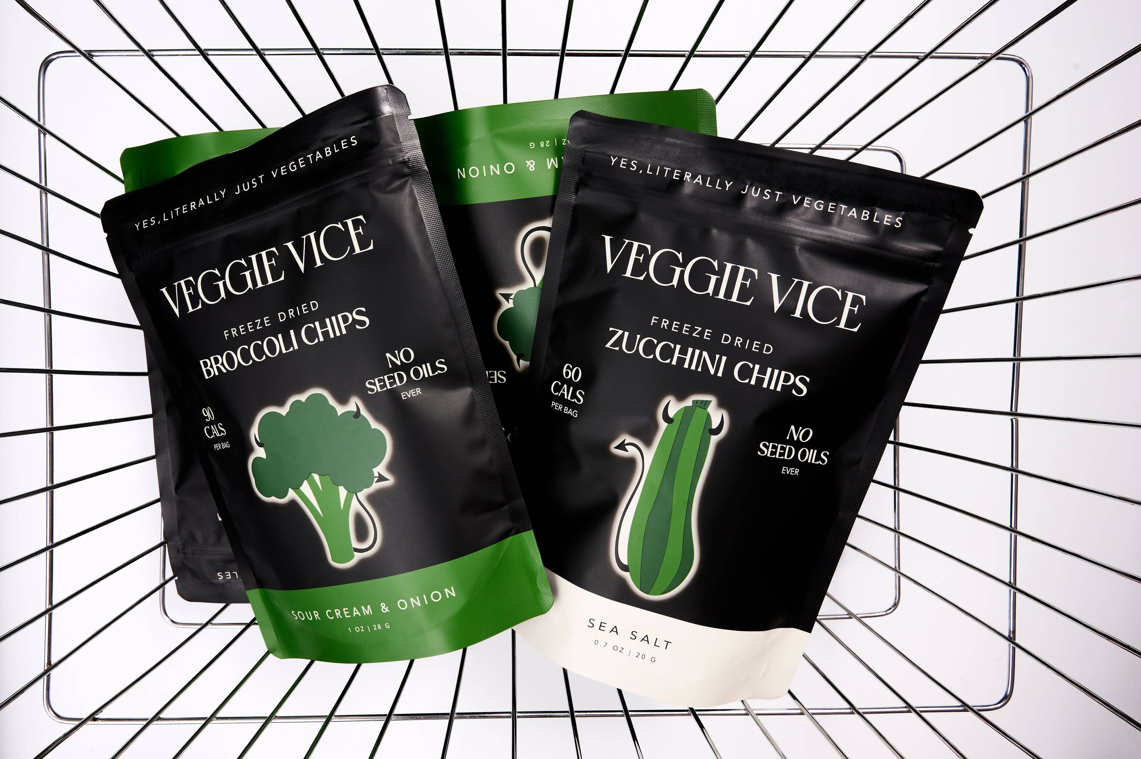 Veggie Vice - Broccoli Chips - Sour Cream & Onion - 1oz