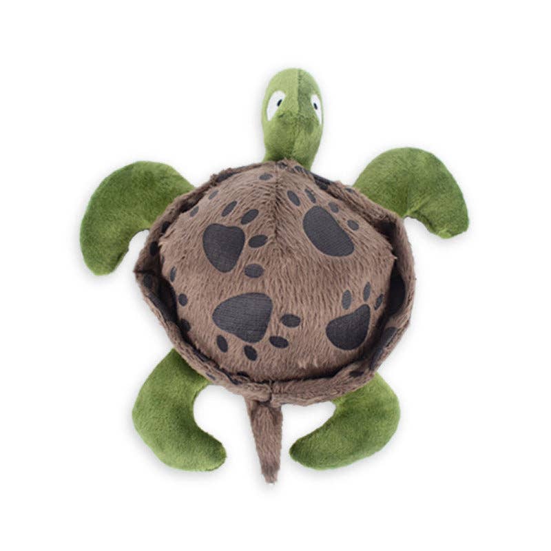 Petkin - Plush Sound Turtle Dog Toy