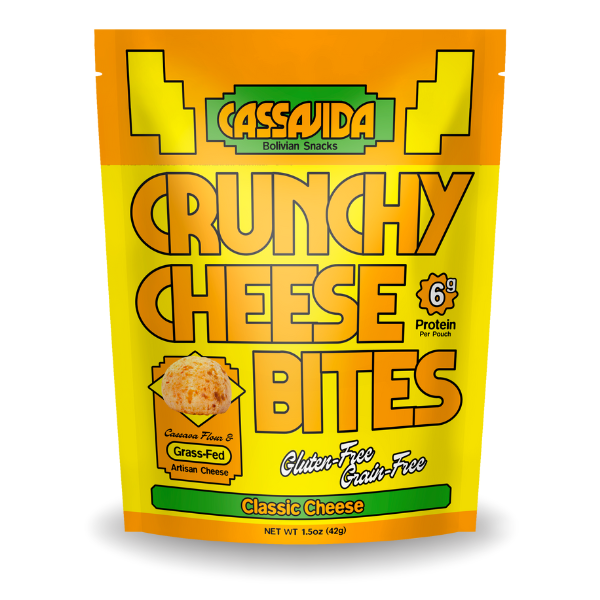 Cassavida Crunchy Cheese Bites – Gluten-Free Cassava Snack 1.5oz
