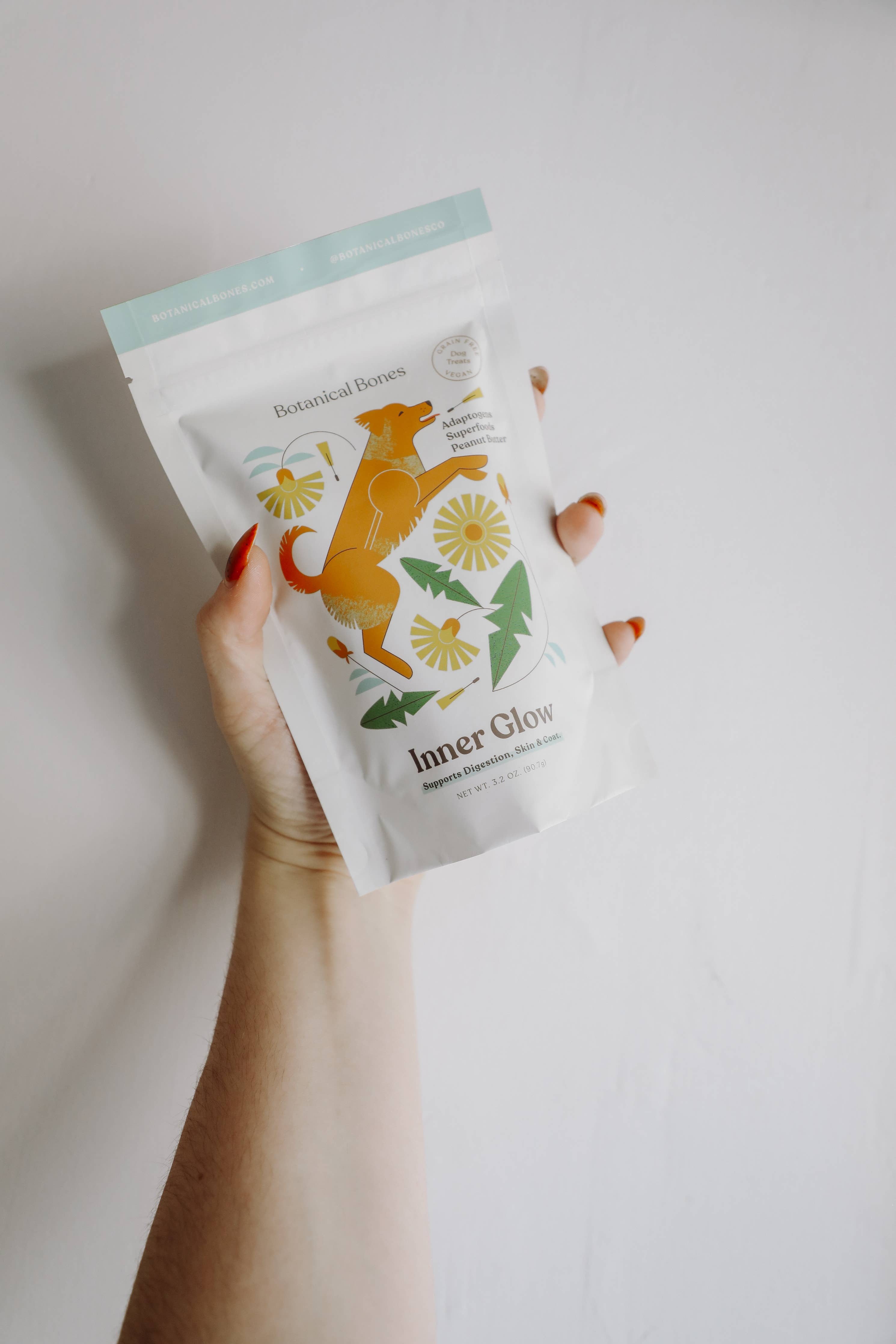 Botanical Bones Inner Glow Cookies - All Natural, Organic Dog Treats 5oz