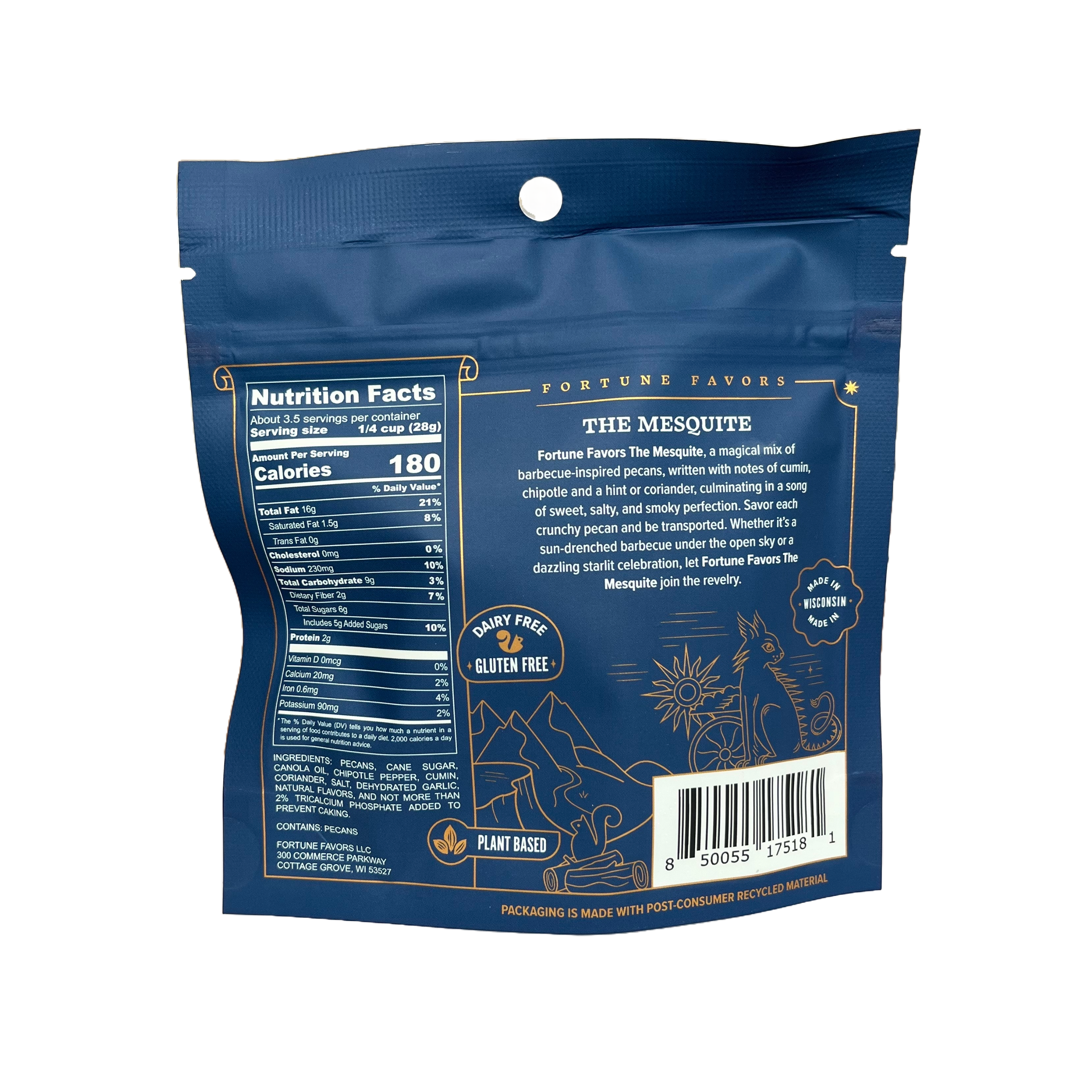 Fortune Favors The Mesquite Candied Pecans 3.25oz