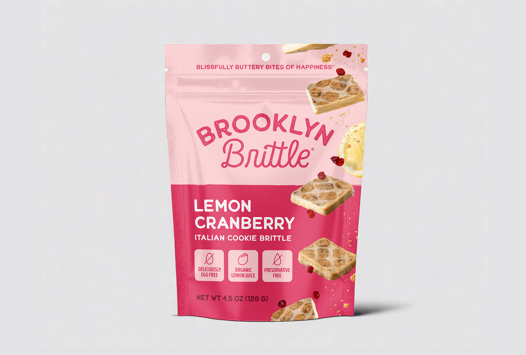Brooklyn Brittle Lemon Cranberry Italian Cookie Brittle