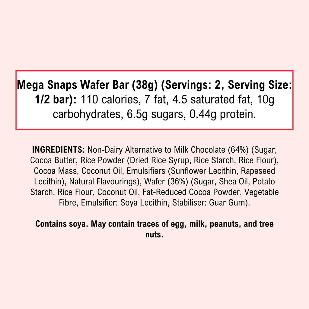 Mega Wafer Vegan Gluten-Free Candy Bar (Best by 11/27/26)