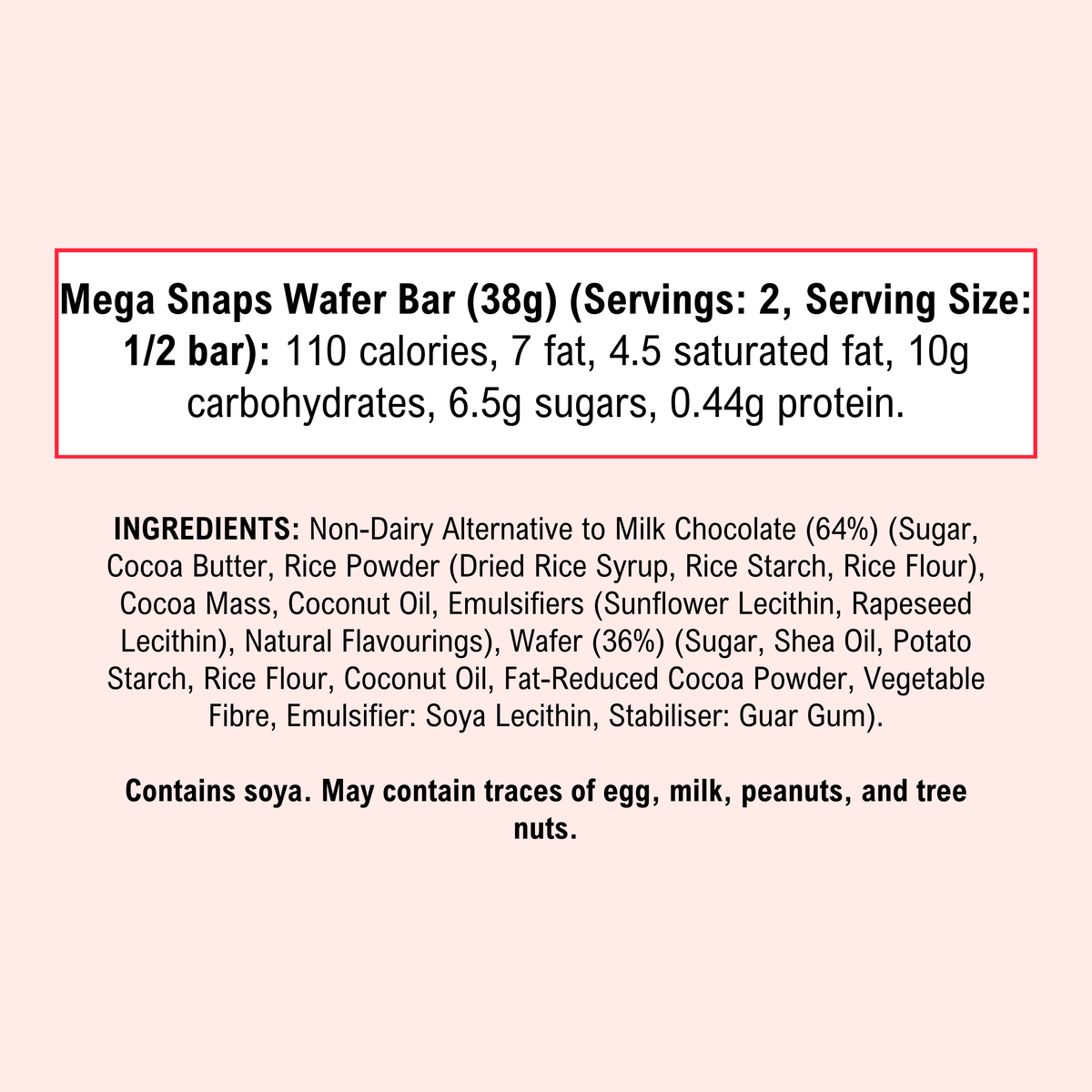 Mega Wafer Vegan Gluten-Free Candy Bar (Best by 11/27/26)