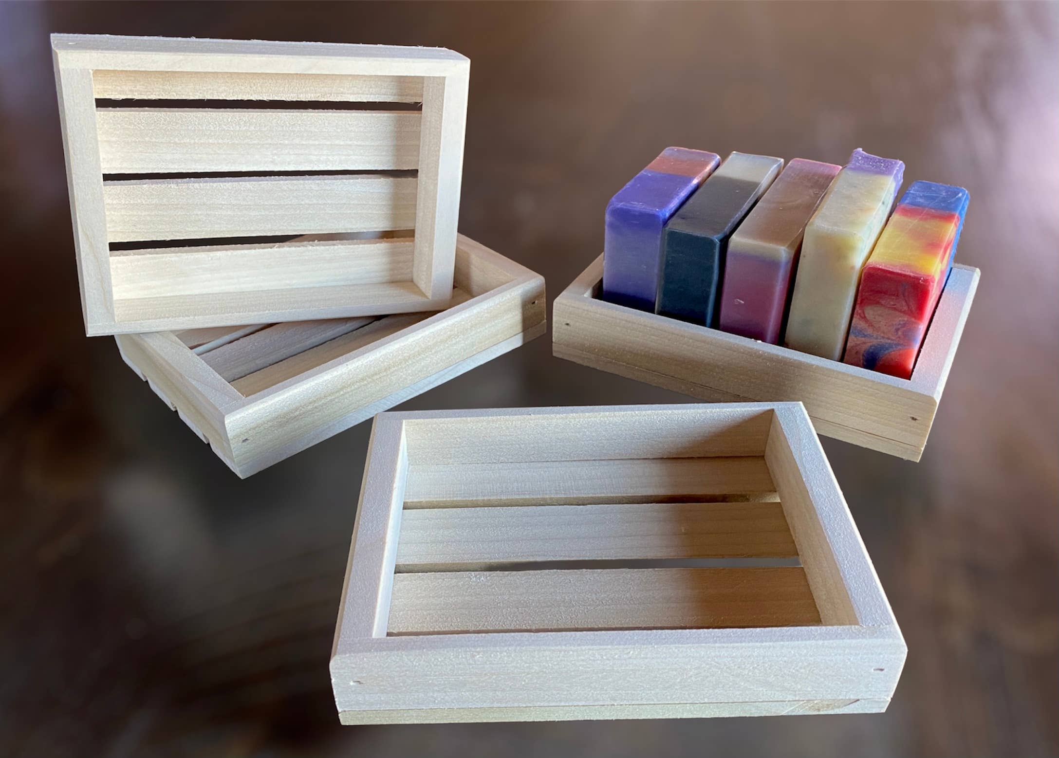Natural White Wood Gift Tray 3.5"x5"x.75"