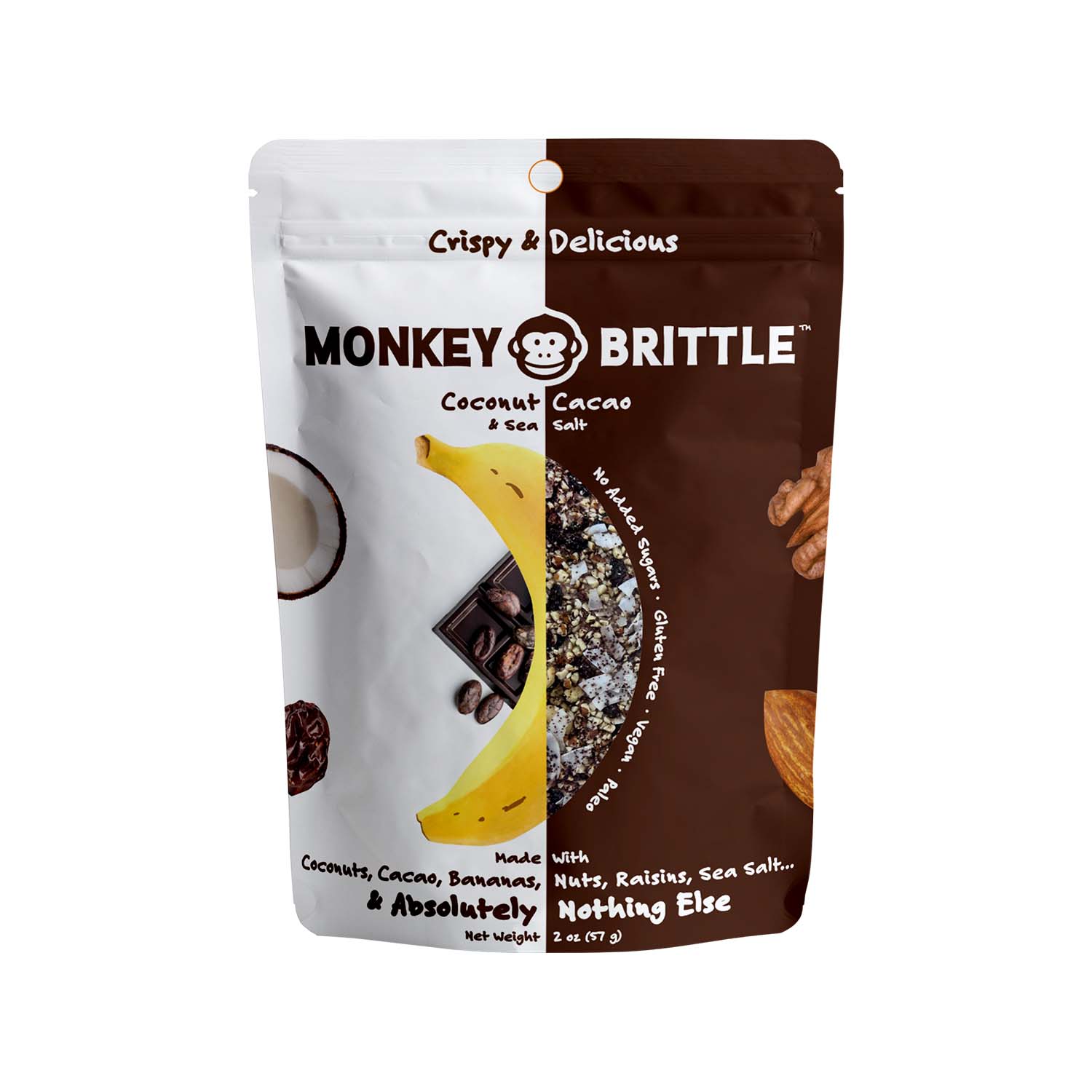 Monkey Brittle Banana Coconut Cacao
