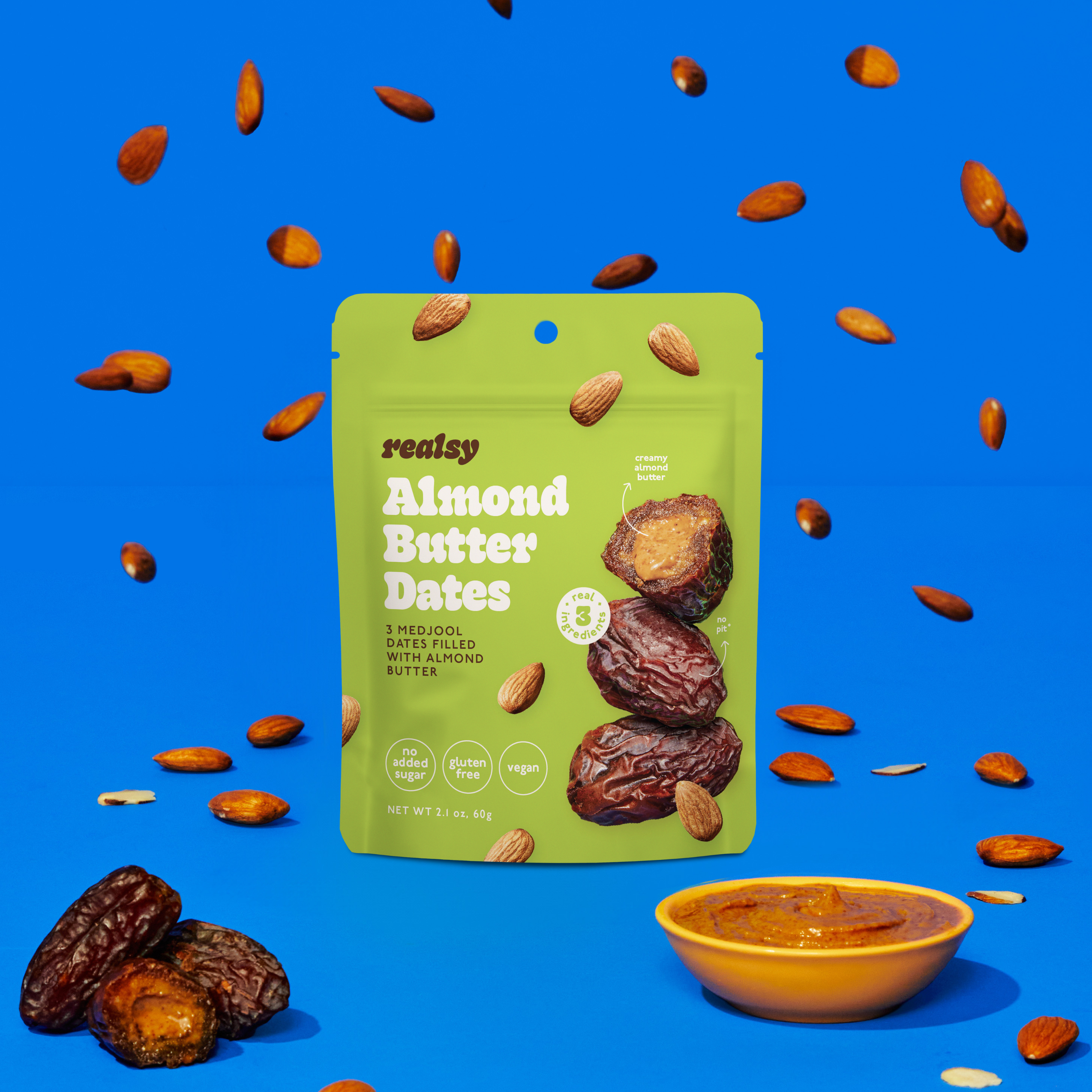 Realsy Almond Butter Filled Medjool Date 2.1 oz