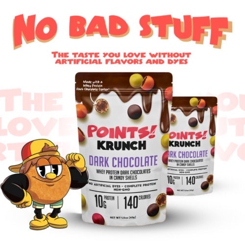 Points! - Whey Protein Dark Chocolates in Candy Shell