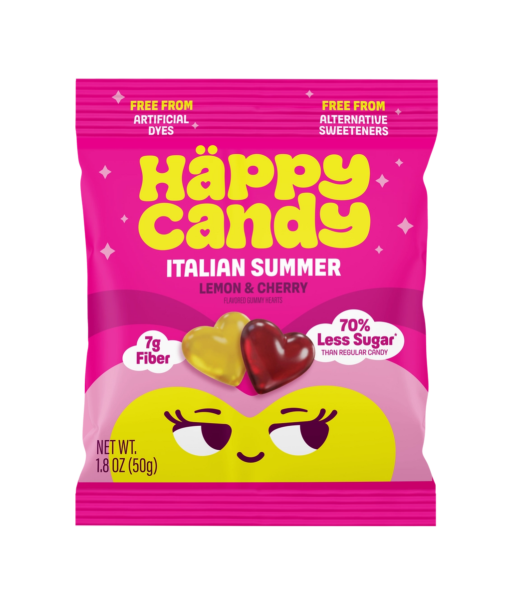 Happy Candy - Gummy Hearts - Italian Summer 1.8 oz