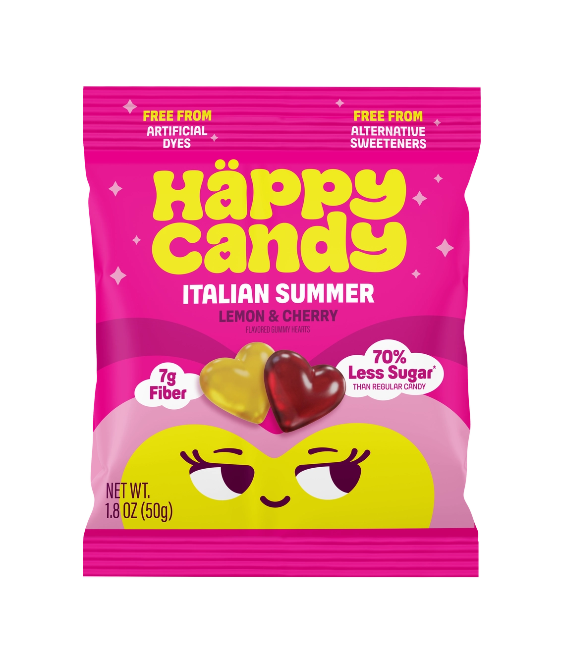 Happy Candy - Gummy Hearts - Italian Summer 1.8 oz
