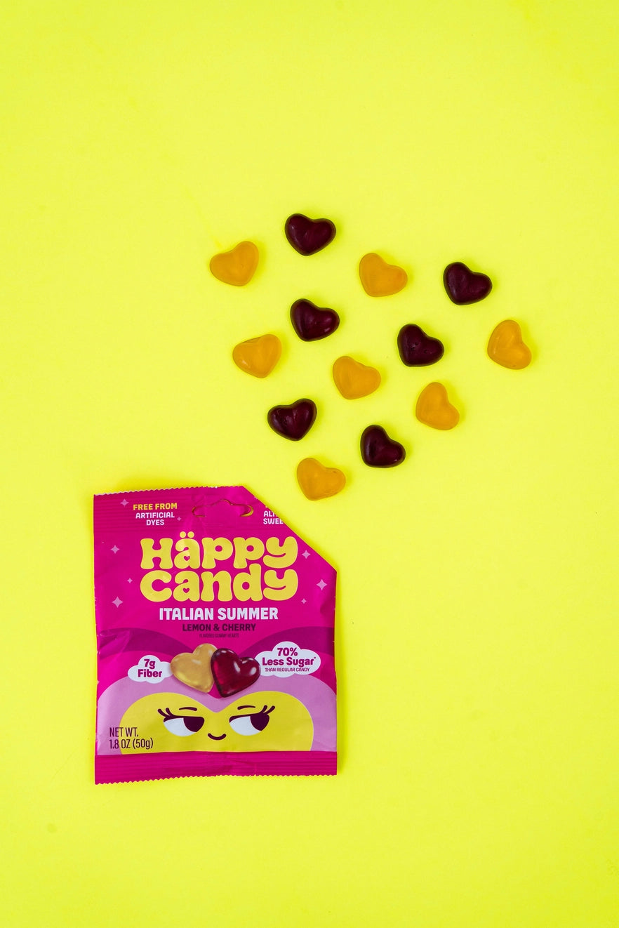 Happy Candy - Gummy Hearts - Italian Summer 1.8 oz