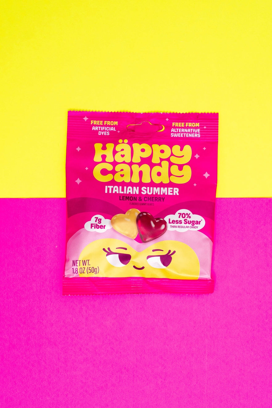 Happy Candy - Gummy Hearts - Italian Summer 1.8 oz